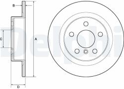 DELPHI Tarcza Ham. Tyl Mini Cooper 13- (bg4812c)