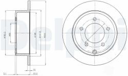 DELPHI Tarcza Ham. Dodge Caliber (bg4179)