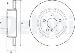 DELPHI Tarcza Ham. Bmw 5 F10 F18 10- (bg4664c)
