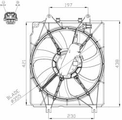 NRF ventilátor, motorhűtés NRF 47934 (47934)