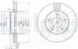 DELPHI Tarcza Ham. Ford Maveric -07 Przod (bg3792)