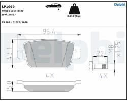 DELPHI Klocki Ham. Ford Mondeo Iv Tyl (lp1969)
