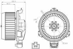 NRF Utastér-ventilátor NRF 34268 (34268)