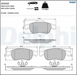 DELPHI Klocki Ham. Renault Megane Iii (lp2152)