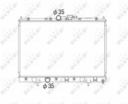 NRF hűtő, motorhűtés NRF 53792 (53792)