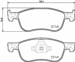 Hella Pagid fékbetétkészlet, tárcsafék HELLA PAGID 8DB 355 037-741