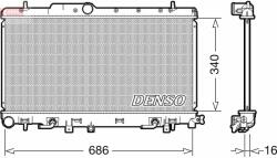 DENSO hűtő, motorhűtés DENSO DRM36018