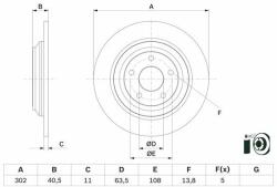 Bosch féktárcsa BOSCH 0 986 479 F79 (0 986 479 F79)