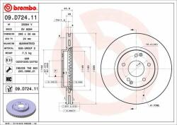 BREMBO féktárcsa BREMBO 09. D724.11 (09.D724.11)