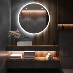 Daramio Oglindă rotundă cu iluminare LED E1 75x75 cm