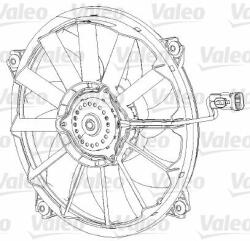 VALEO ventilátor, motorhűtés VALEO 696091