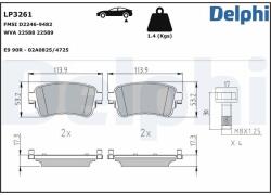 DELPHI Klocki Ham. Peugeot Expert 16- Tyl (lp3261)