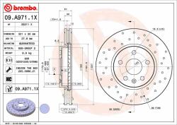BREMBO féktárcsa BREMBO 09. A971.1X (09.A971.1X)