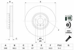 Bosch féktárcsa BOSCH 0 986 479 F59