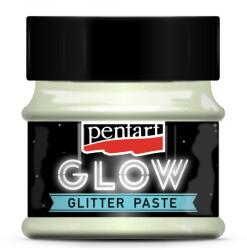PENTART Glow glitter paszta 50 ml szivárvány kék