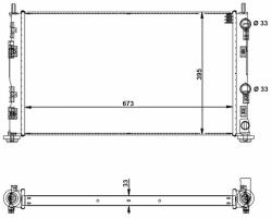NRF hűtő, motorhűtés NRF 53733 (53733)