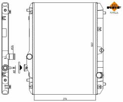 NRF hűtő, motorhűtés NRF 53582A (53582A)