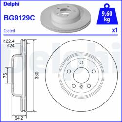 DELPHI Tarcza Ham. Bmw 5 F10 10- (bg9129c)