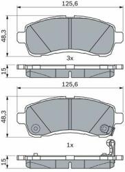 Bosch fékbetétkészlet, tárcsafék BOSCH 0 986 494 754