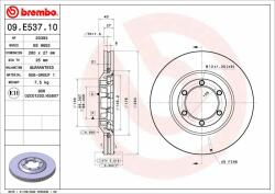 BREMBO féktárcsa BREMBO 09. E537.10 (09.E537.10)