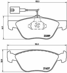 BREMBO fékbetétkészlet, tárcsafék BREMBO P 23 077X (P 23 077X)