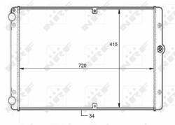 NRF hűtő, motorhűtés NRF 59088 (59088)