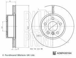 BLUE PRINT féktárcsa BLUE PRINT ADBP430164