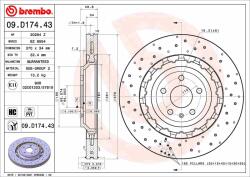 BREMBO féktárcsa BREMBO 09. D174.43 (09.D174.43)