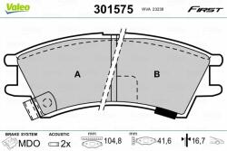 VALEO fékbetétkészlet, tárcsafék VALEO 301575 (301575)