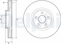 DELPHI féktárcsa DELPHI BG9203C (BG9203C)