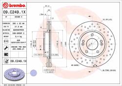 BREMBO féktárcsa BREMBO 09. C249.1X (09.C249.1X)