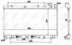 NRF hűtő, motorhűtés NRF 58372 (58372)