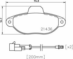 BREMBO fékbetétkészlet, tárcsafék BREMBO P 24 147X (P 24 147X)