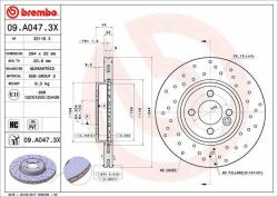 BREMBO Bre-09. A047.3x (09.a047.3x)