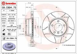 BREMBO Bre-09. C894.75 (09.c894.75)