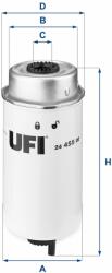 UFI Üzemanyagszűrő UFI 24.455. 00