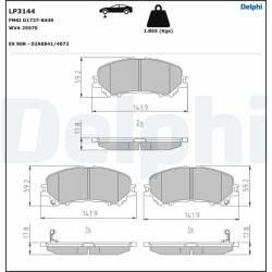 DELPHI Klocki Ham. Nissan Qashqai 14- (lp3144)