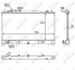 NRF hűtő, motorhűtés NRF 58393 (58393)