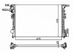NRF hűtő, motorhűtés NRF 58958A (58958A)