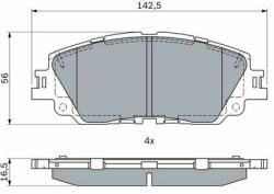 Bosch fékbetétkészlet, tárcsafék BOSCH 0 986 424 899 (0 986 424 899)