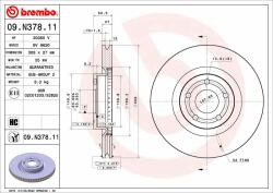 BREMBO féktárcsa BREMBO 09. N378.11