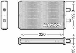 DENSO Hőcserélő, belső tér fűtés DENSO DRR12016