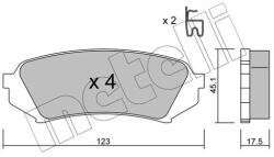 METELLI fékbetétkészlet, tárcsafék METELLI 22-0453-0