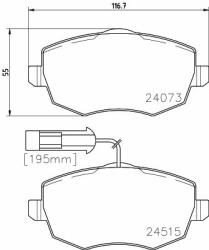 Hella Pagid fékbetétkészlet, tárcsafék HELLA PAGID 8DB 355 012-861