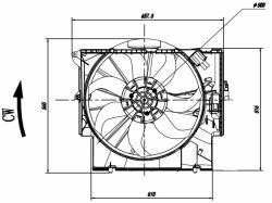 NRF ventilátor, motorhűtés NRF 47923 (47923)
