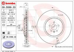 BREMBO féktárcsa BREMBO 09. D069.33 (09.D069.33)