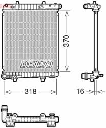 DENSO hűtő, motorhűtés DENSO DRM07062