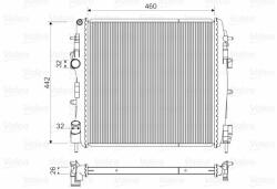 VALEO hűtő, motorhűtés VALEO 734922