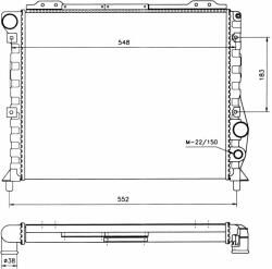 NRF hűtő, motorhűtés NRF 58743 (58743)