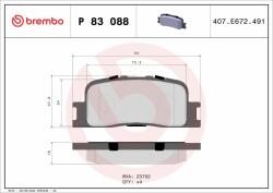 BREMBO BRE-P83088